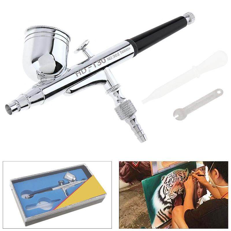 TD-130A 0.3MM 7CC Capacity Pneumatic Double Acting Airbrush with Wrench and Dropper for Craft Projects / Art / Car Painting