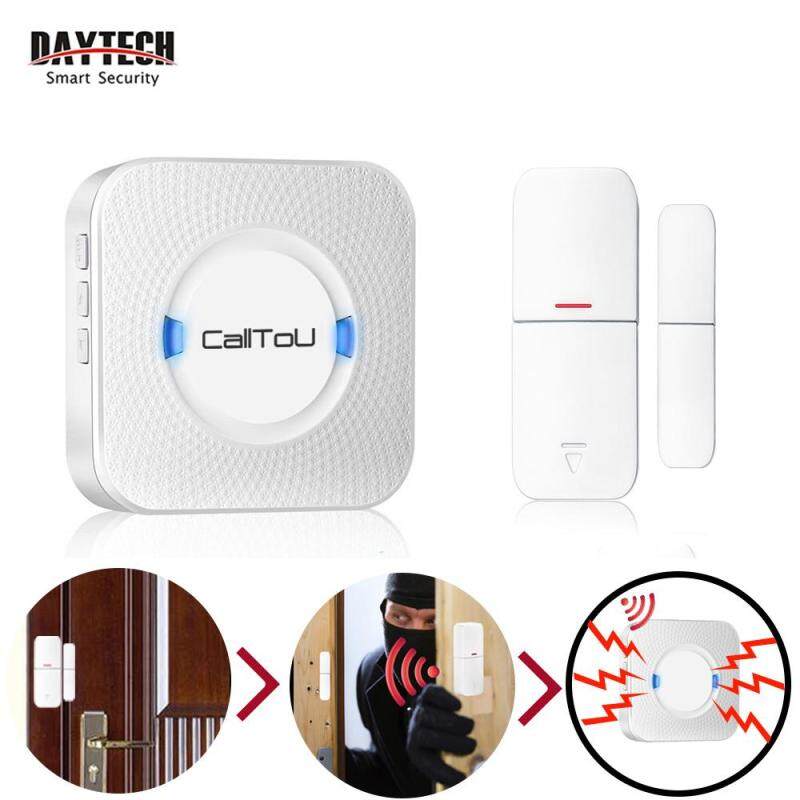 CallToU Wireless Door Sensor Open Chime Door Bell DIY Home Security Alarm System Entrance Entry Alert Detector Kit For Home Store Office