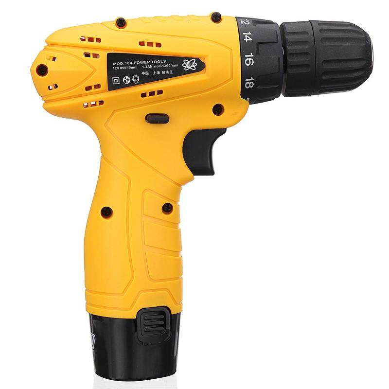 12V Cordless Rechargeable Drill Driver Electric Screwdriver With Box - intl