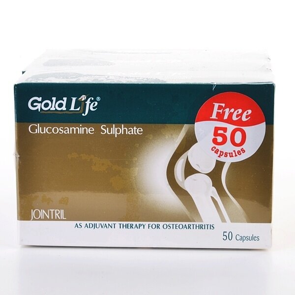 Value-Pack: Gold-Life Glucosamine Sulphate Jointril (2 Pack x 50 Capsules) (Free 50 Capsules)