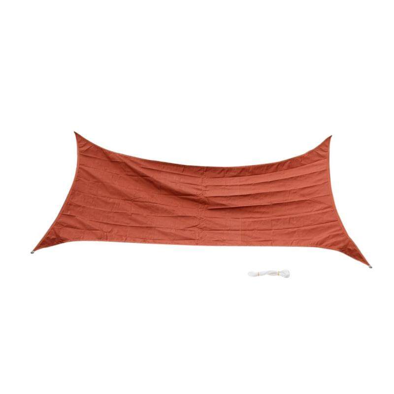 MagiDeal Curved Style UV Block Sun Shade Sail Outdoor Garden Pool Deck Brown 2x4m
