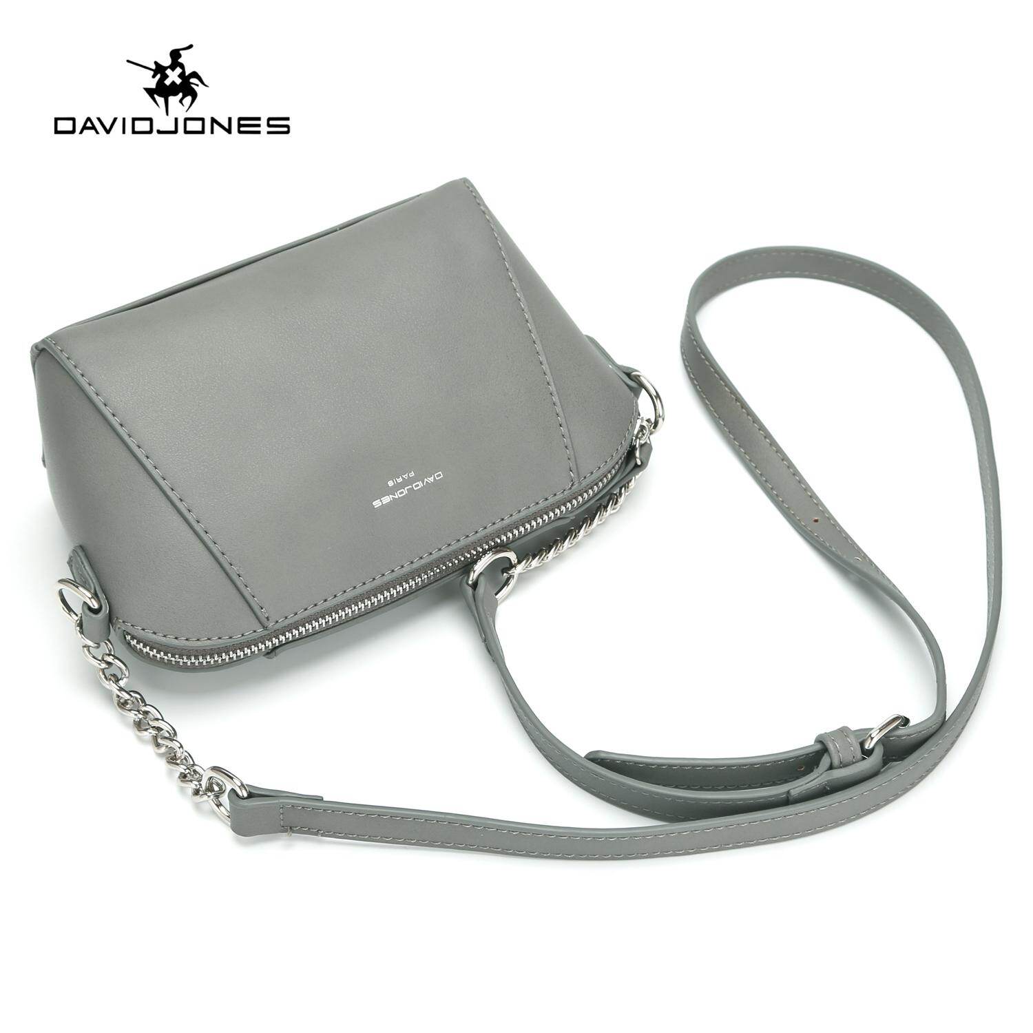 Davidjones Tas Tangan Wanita Kulit PU Tas Selempang Wanita Kecil Rantai Pegas Wanita Tas Cangklong Perempuan Musim Panas Merek Tas Selempang Pengiriman Gratis