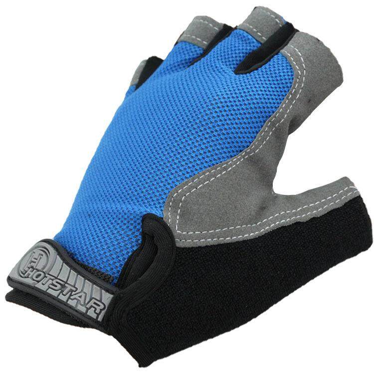 ถุงมือขี่รถจักรยานยนต์ป้องกันถุงมือกีฬาจักรยานครึ่งนิ้วกลางแจ้ง