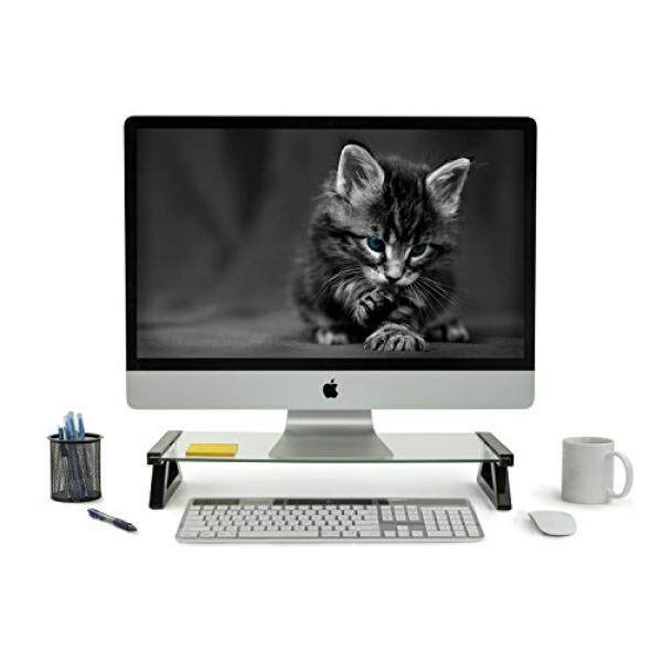 Mount It Usb Monitor Stand And Laptop Stand Glass Desk Riser