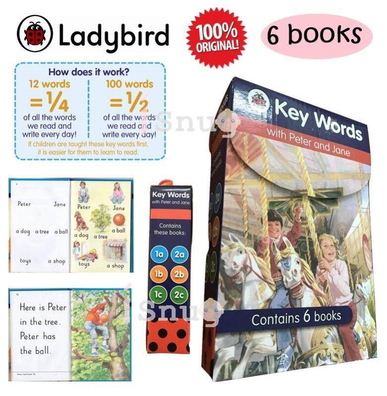 Ladybird Key Words Peter and Jane Box Set (6 Books Beginner Set) Malaysia