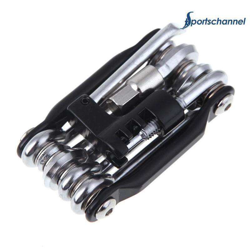 Multi-function 11 in 1 Bicycle Repair Tool Wrench Screwdriver Chain Cutter - intl
