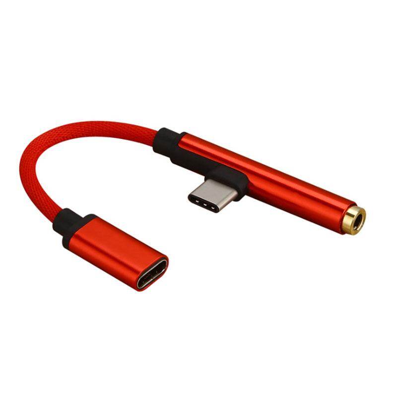 YBC Tipe C untuk 3.5 Mm Earphone Kabel Adaptor Audio USB-C Tipe-C Audio Kabel Pengisi Daya
