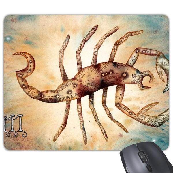 November Oktober Rasi Bintang Scorpio Zodiak Persegi Panjang Non-Slip Mousepad Karet Mouse Permainan Pad Hadiah-Intl