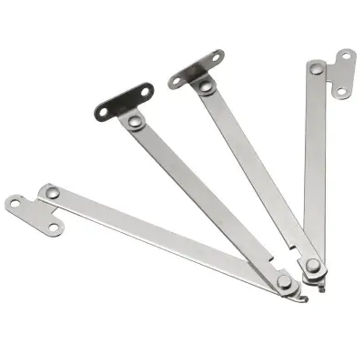 2PCS Door Stays Kitchen Cupboard Cabinet Support Box Hinge Lift Up Stay Support