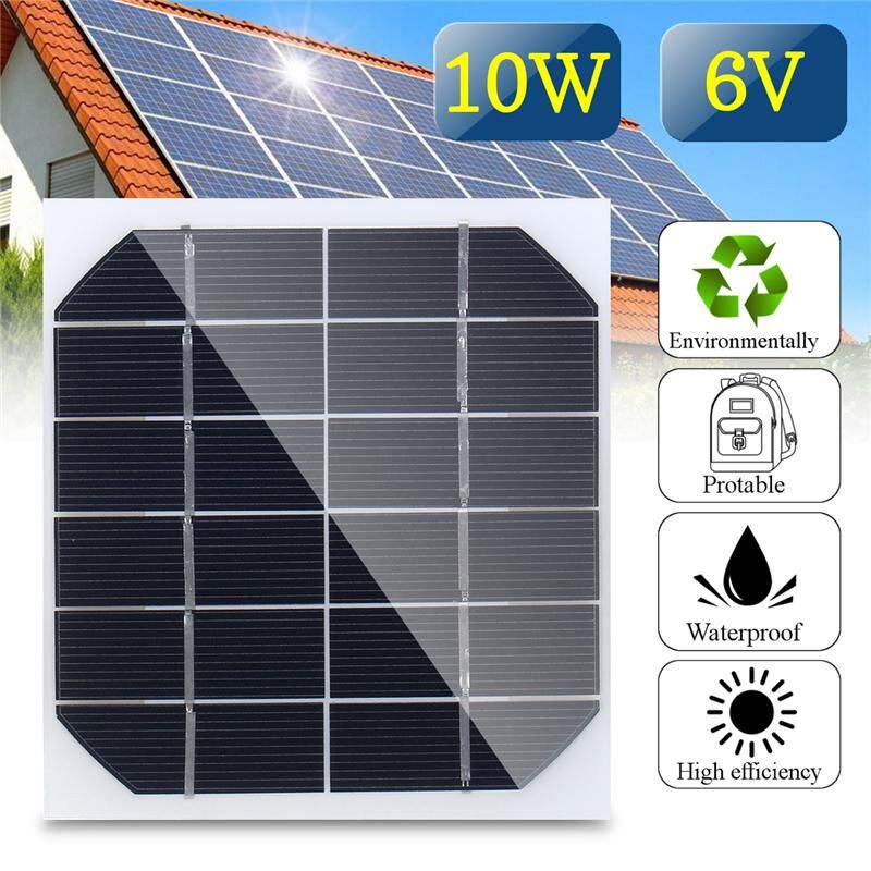 10W 5Pcs Solar Cell Single Crystal Power Generation Board Solar Panels