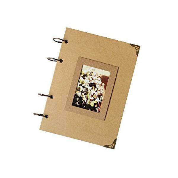 Hkyiyo 28 Lembar (56 Halaman) 210X290 Mm Tangan Scrapbook DIY Instax Kamera Album Buku Catatan untuk Fuji Polaroid Instax Mini/Lebar Seri Foto ulang Tahun/Pernikahan/Keluarga Album Memoria, Bayi Tumbuh Record-Intl