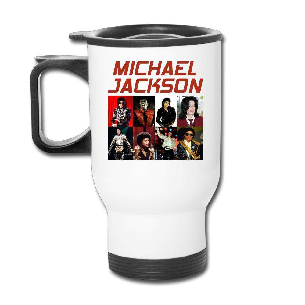 Superstar Michael Jackson Photo Logo Travel Mug Funny Birthday Holiday Gift Office Coffee Tea Cup Car