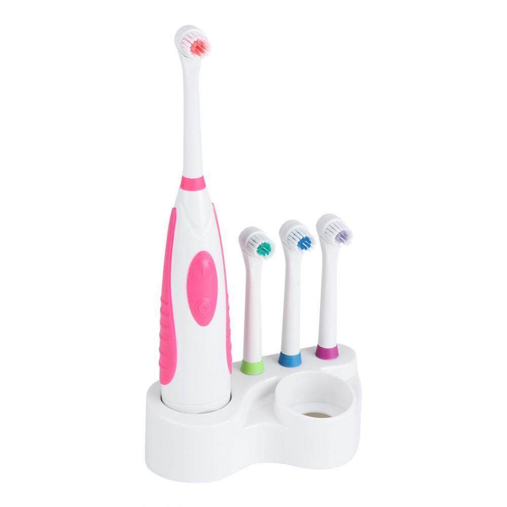แปรงสีฟันไฟฟ้า ทำความสะอาดทุกซี่ฟันอย่างหมดจด ลพบุรี ebayst Battery Electric Toothbrush Travel Electronic Whitening Cleaning Tooth Oral Care Red