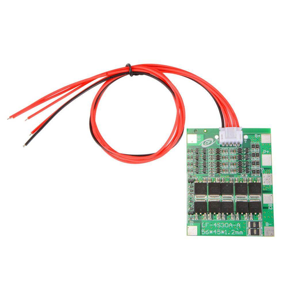 Yunmiao 4 String 14.8 V 30A BMS PCB Papan Pelindung 18650 Li-ion Baterai Litium Keseimbangan Spesifikasi: TE742