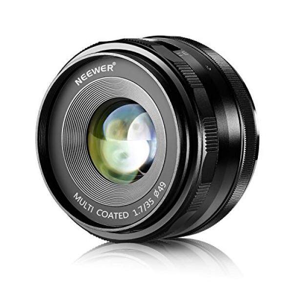 Neewer 35mm F/1.7 Large Aperture Manual Prime Fixed Lens APS-C for Sony E-Mount Digital Mirrorless Cameras NEX 3 NEX 3N NEX 5 NEX 5T NEX 5R NEX 6 7 A5000, A5100, A6000, A6100,A6300 A6500 A9 - intl