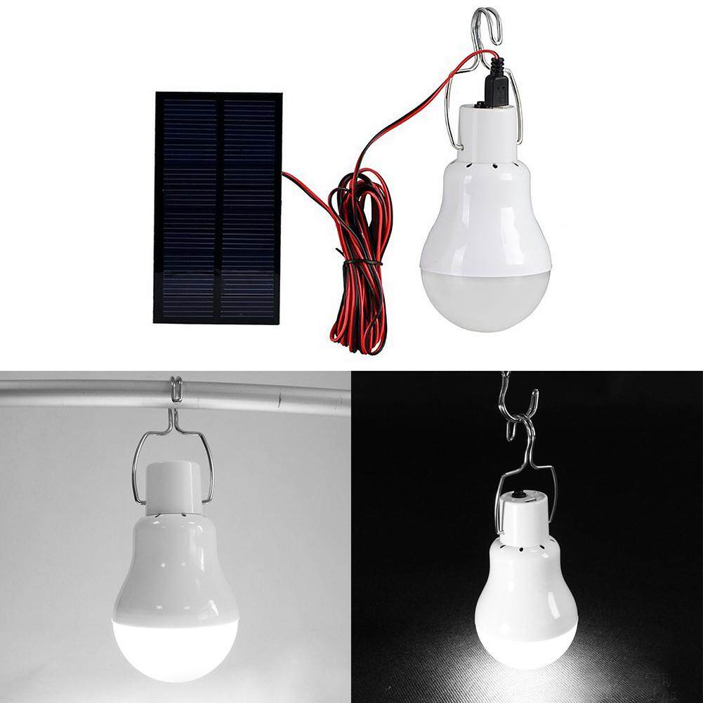 Portable Solar Power LED Bulb Lamp Outdoor Lighting Camp Tent Fishing Light