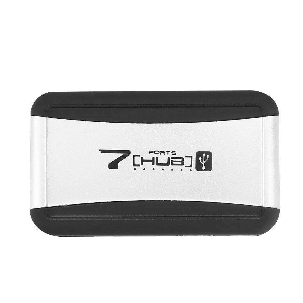 Bali USB 2.0 7 Port Vertikal Pemisah Hub + Power Penahan Adaptor DC5V untuk PC Laptop-Intl