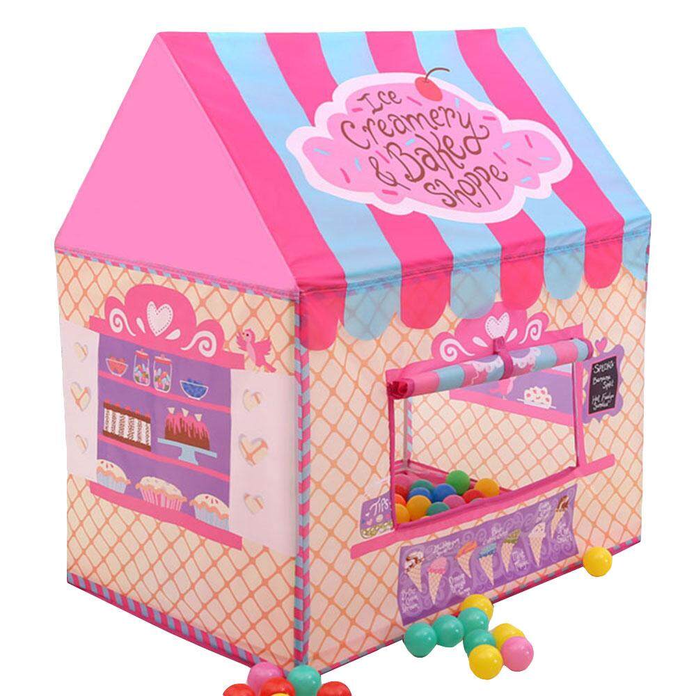 [MayLer Store] เต้นท์เด็ก บ้านเจ้าหญิง  บ้านบอล ของเล่น บ้านตุ๊กตา ปราสาทเจ้าหญิง ลายการ์ตูน สีชพูน่ารัก สำหรับเด็ก เต้นท์ ของเล่นเด็ก ของเล่นผู้หญิง1