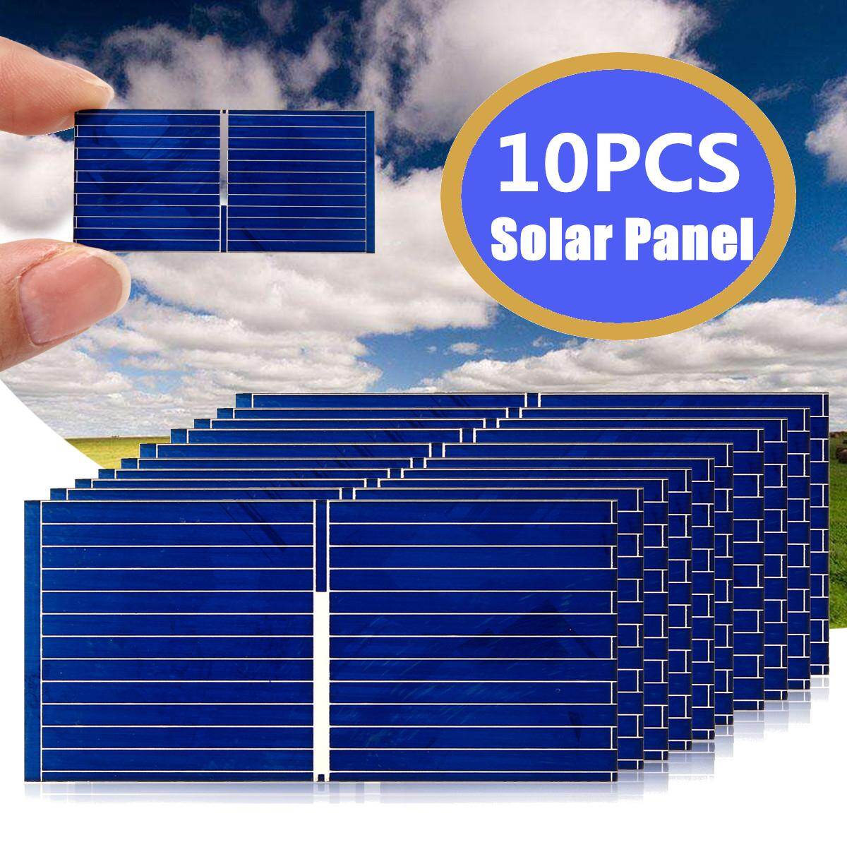 Aoshike 100 ชิ้นแผงโซล่า Sun Painel เซลล์ที่ชาร์จแบบ DIY โพลีคาร์บอเนตซิลิโคน