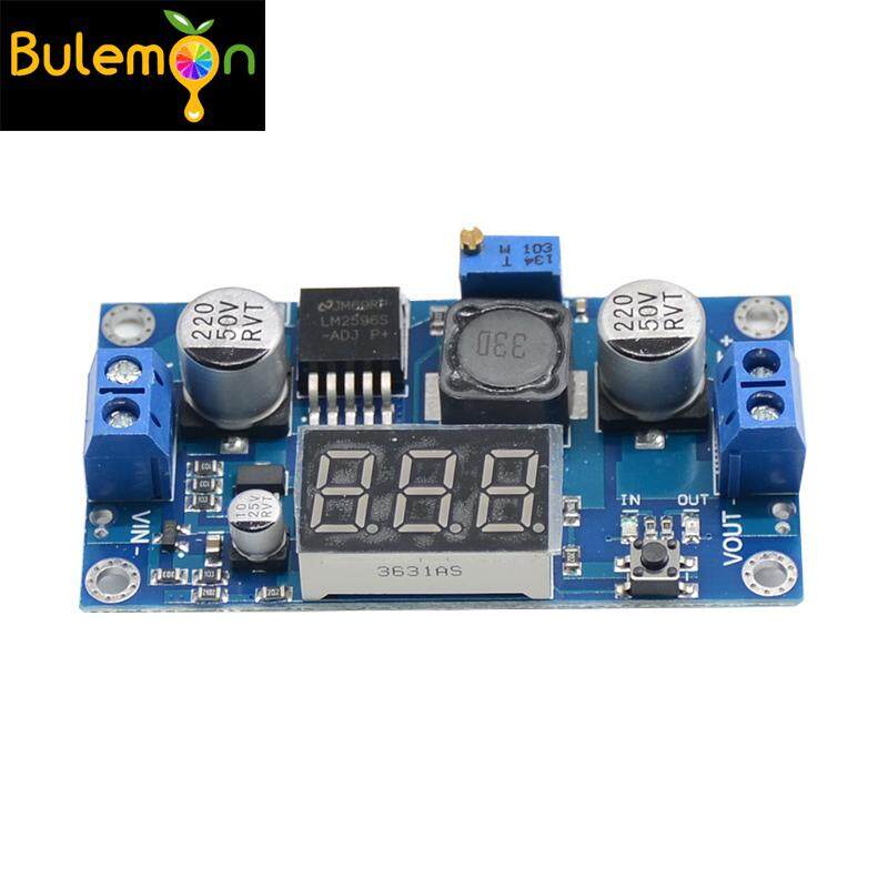 DC-DC Adjustable Modul Daya LM2596 Regulator Voltase dengan Tampilan Voltmeter Nomor