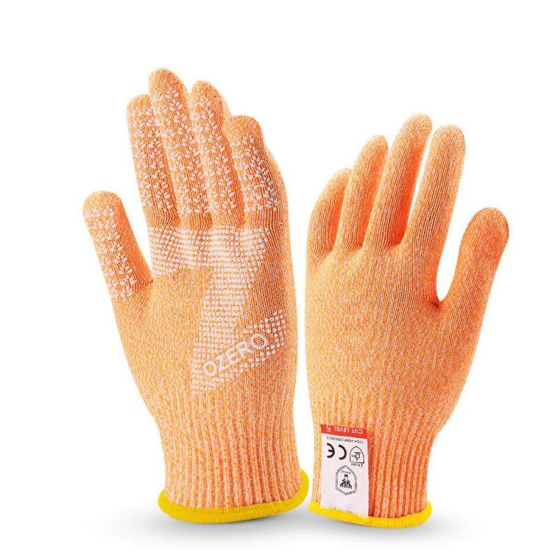 1 Pair Cut-Resistant Protective Wearable Anti-glass Scratches Wire Working Safety Anti-Cutting Gloves # S - Orange s