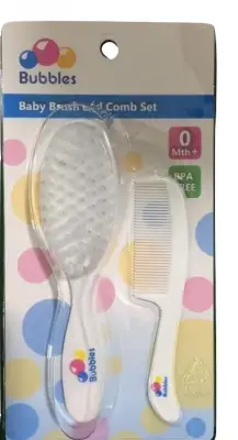 Bubbles Baby Brush and Comb Set