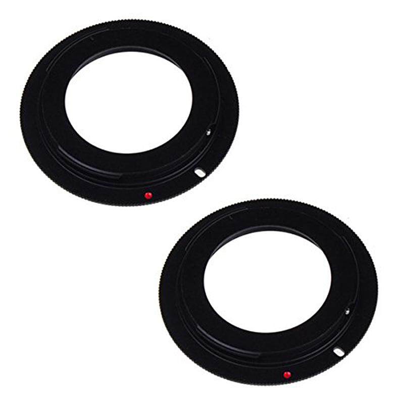 2 pcs Black Adapter Mounting Metal Lens Adapter Ring for M42 Canon EOS Lens / Canon EOS 1D, EOS Digital Rebel XT, T2i, xs, T3 / 300D etc.