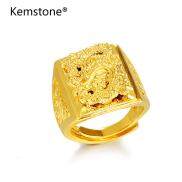 Kemstone Domineering 24K Plated Gold Adjustable Dragon Rings Fashion