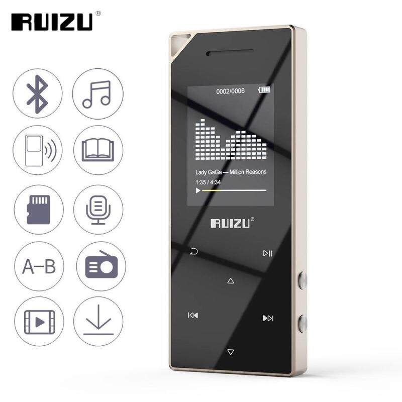 RUIZU D05 Metal Bluetooth MP3 Player Portable Audio 8GB Sport Mp3 Music Player With Built-in Speaker FM Radio Support TF Card