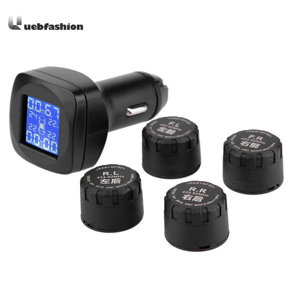 [uebfashion] Wireless Car TPMS Tire Pressure Monitoring System with 4 External Sensors