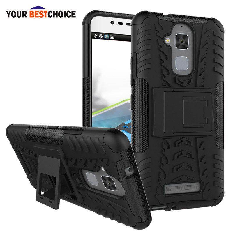 YBC Silicone For Asus Zenfone 3 Max ZC520TL TPU & PC Dual Armor Capa with Stand Hard Silicone Cover For Zenfone 3 Max ZC520TL Case 5.2