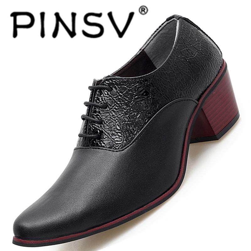 Giày PINSV Giày Da Cao Gót Microfibre Mềm Và Thoáng Khí Thời Trang Đèn Nội
