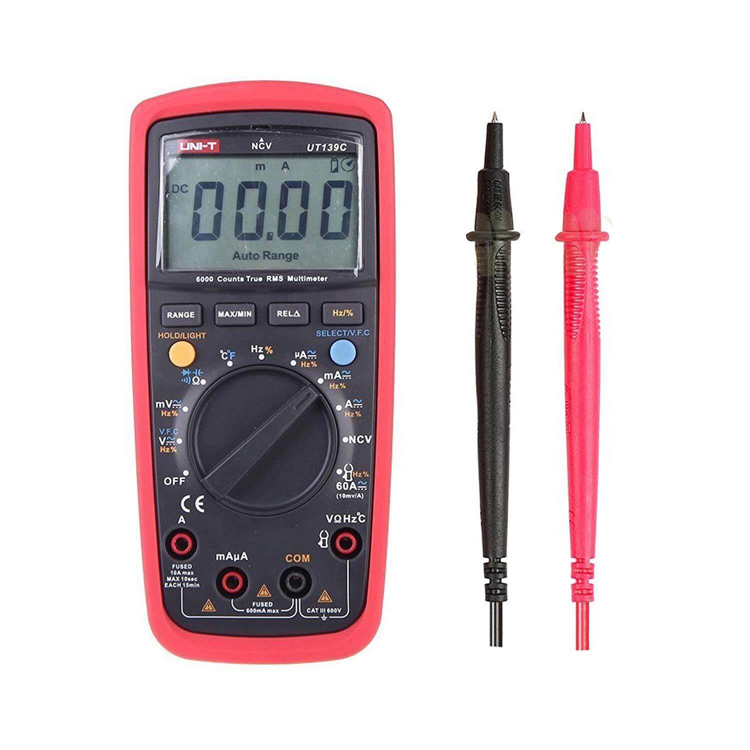 UNI-T UT139C Digital Multimeter Auto Range True RMS Meter Handheld Tester  6000 Count Voltmeter