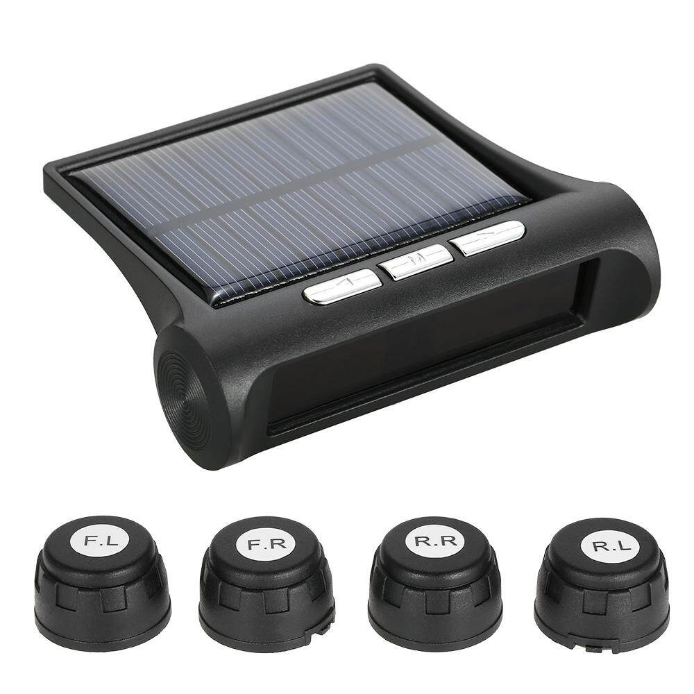 HANJIA Car tire pressure alarm Wireless Solar Car TPMS Tire Pressure Monitoring System with 4 Internal Sensors Bar/PSI Unit HANJIA Car tire pressure alarm Wireless Solar Car TPMS Tire Pressure Monitoring System with 4 Internal Sensors Bar/PSI Unit