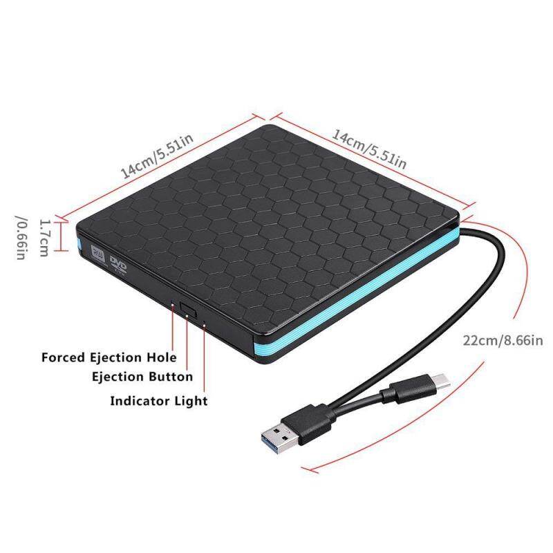 Orzbuy External Cd Dvd Drive Usb3 0 Nolyth Usb C Superdrive External Dvd Cd Rw Burner Optical Drive Compatible With Ios Mac Macbook Pro Air Imac Laptop And Windows10 Singapore