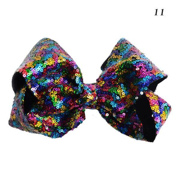 Fang Fang Big Large Sequin Hair Bow Alligator Clips Headwear Girls Hair Accessories