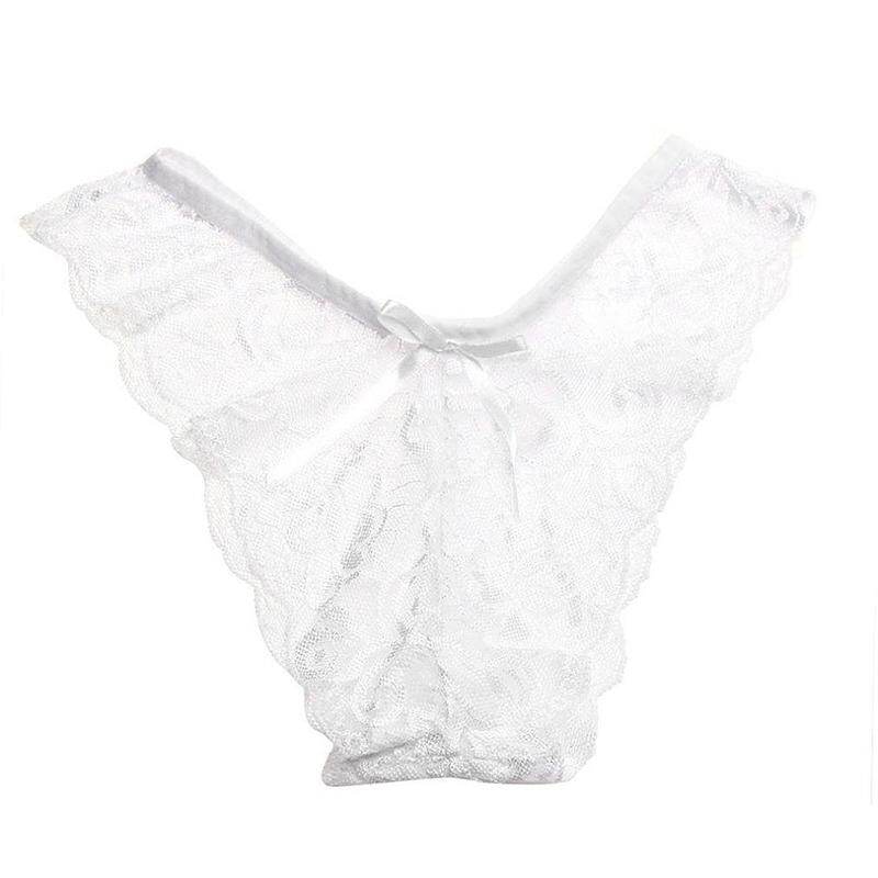 Women Sexy Lace Panties Slip G-Strings Thong Lingerie Underwear White Women Sexy Lace Panties Slip G-Strings Thong Lingerie Underwear White