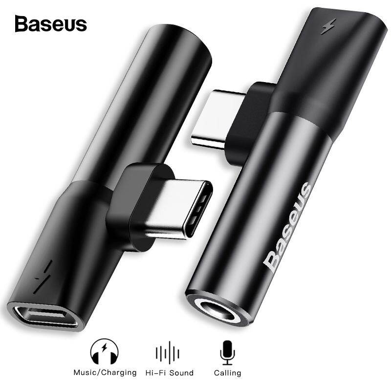 Giắc Chuyển Đổi Baseus, Chuyển Từ USB Type C Sang 3.5Mm, Giắc Cắm Tai Nghe Nối Dài 3.5Mm, Dùng Cho Xiaomi Mi 8 6, Huawei P20 Pro Type-C OTG