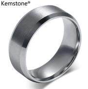 Kemstone Fashion 916 Stainless Steel Ring Black Gold Silver Rose Gold Men