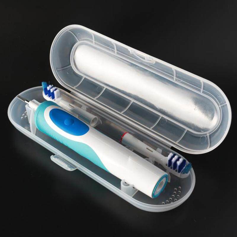 แปรงสีฟันไฟฟ้า ช่วยดูแลสุขภาพช่องปาก ระนอง Electric Toothbrush Storage Box Case Portable PP Travel Box Holder Outdoor Hiking Camping Protect Clean Tube Case Box For Oral  not include the toothbrush and toothbrush head 