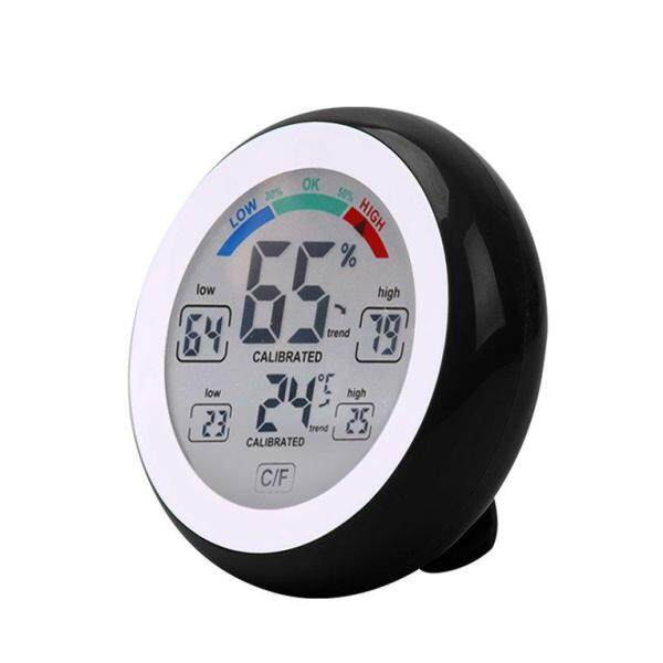 Bảng giá KAKA LCD Touch Screen Round Shape Digital Electronic Temperature Humidity Monitor - intl
