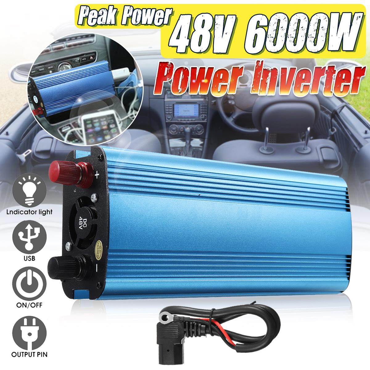 พลังงานแสงอาทิตย์ 6000 วัตต์อินเวอร์เตอร์ Peak Sine WAVE Converter