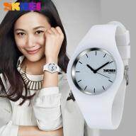 SKMEI Women Fashion Casual Quartz Watch Men Watches Silicone Waterproof Sport Wristwatches 9068 thumbnail