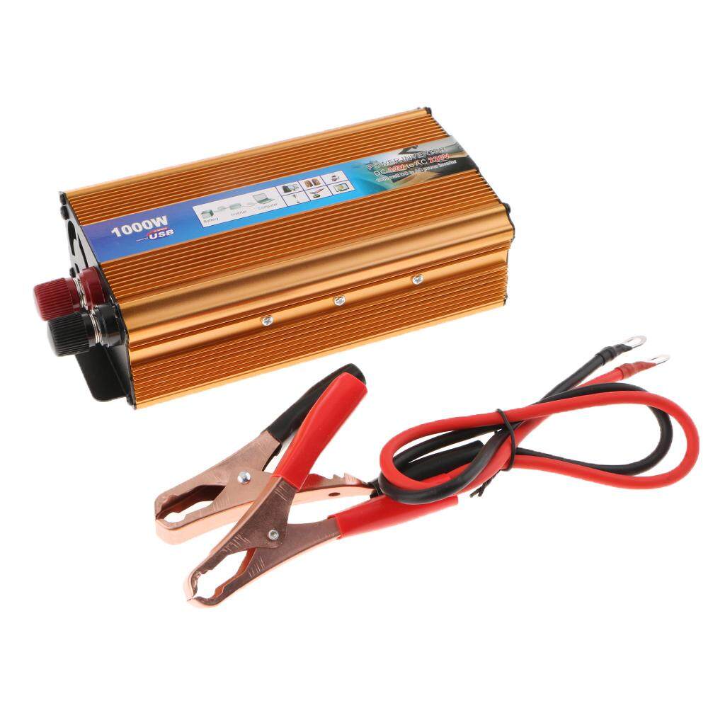 Fityle 1000W Solar Power Inverter DC 12V to 220V Car Inverter Voltage Transformer