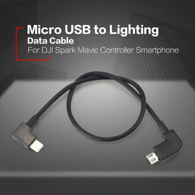 Micro USB to Lighting Data Cable Line For DJI Spark Mavic Controller iPhone