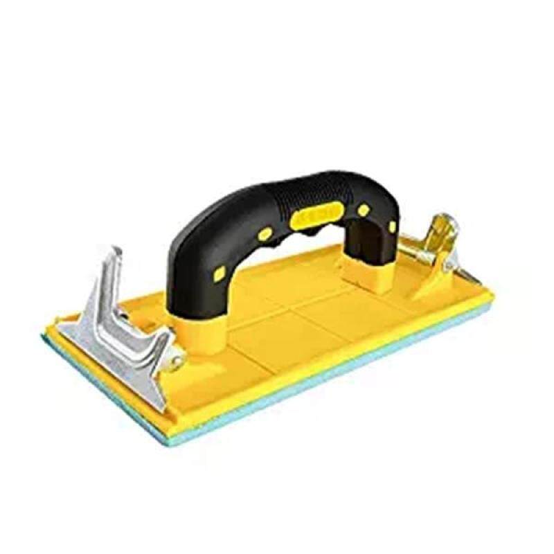 Sandpaper Holder with Hand Grip Handheld Sand Paper Frame Grinding Polished Tools For Walls Woodworking Polishing Sanding Tools Abrasive Tools (Yellow)