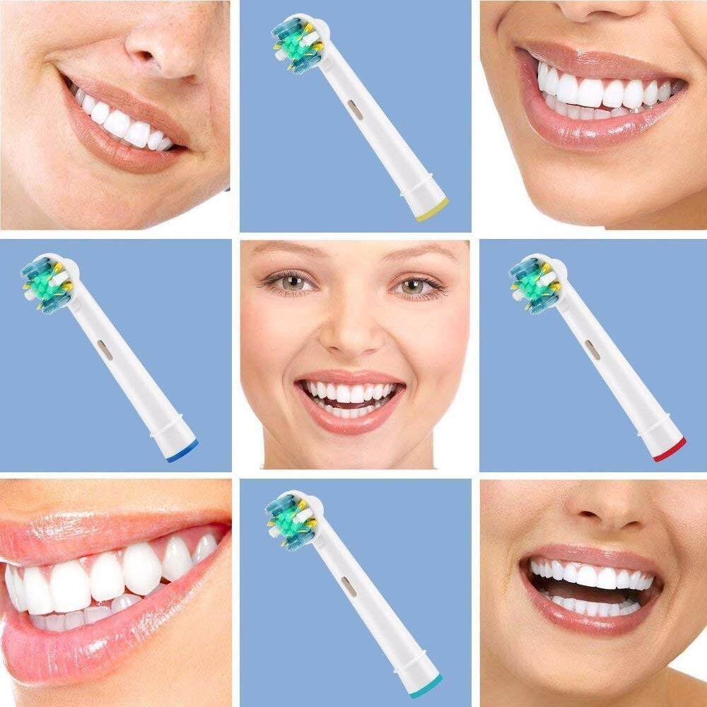 แปรงสีฟันไฟฟ้า ทำความสะอาดทุกซี่ฟันอย่างหมดจด ตาก 1 Set EB 25A Electric Toothbrush Replacement Heads For Vitality Brush Heads Floss Action