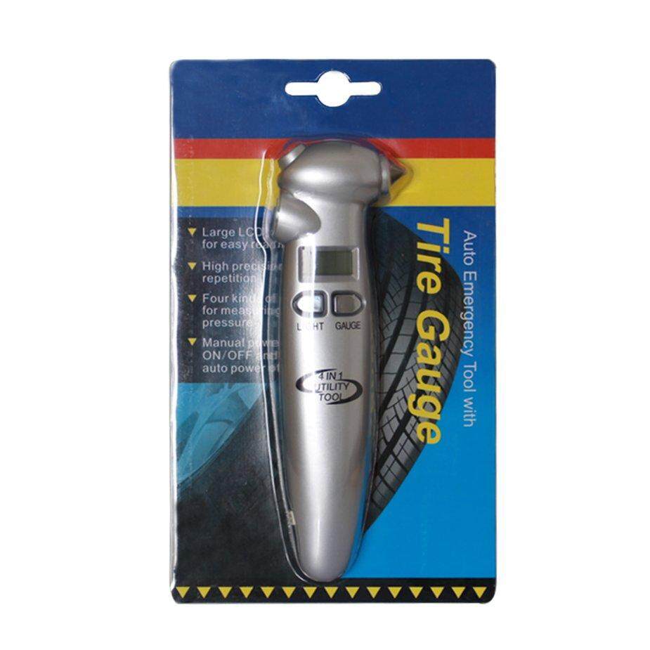 เบอร์ 1 4 In 1 Multifunctional หน้าจอ LCD ดิจิตอลยางเกจวัดความดัน