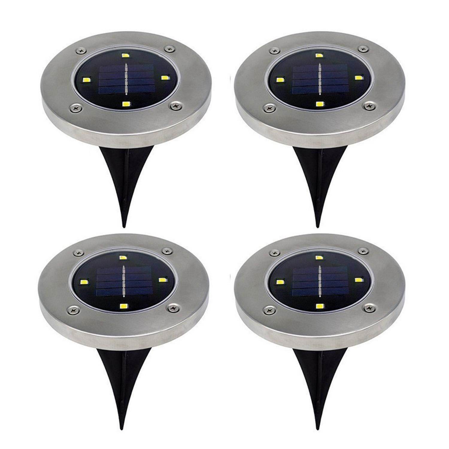 4pcs Solar Powered Ground Light 4 LED Bulbs Dark Sensing Landscape Lights Lamp for Outdoor Lawn Garden Driveway Pathway Square (Yellow/White) 4pcs Solar Powered Ground Light 4 LED Bulbs Dark Sensing Landscape Lights Lamp for Outdoor Lawn Garden Driveway Pathway Square (Yellow/White)