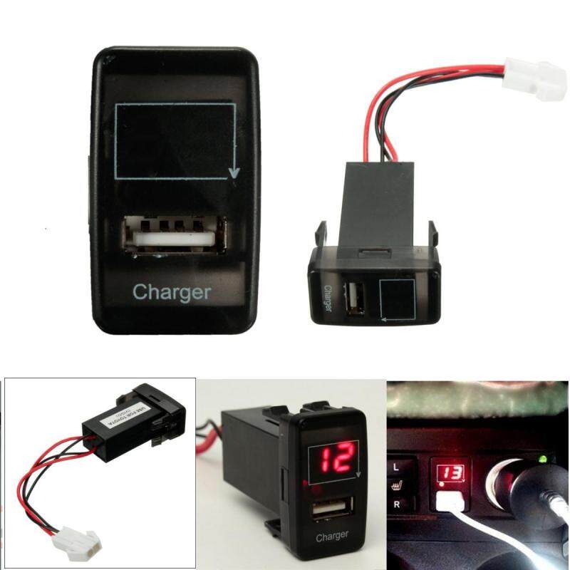 Bảng giá Car Chargers 2.1A USB Port Dashboard Interface Voltmeter Phone For TOYOTA VIGO (Blue) Phong Vũ